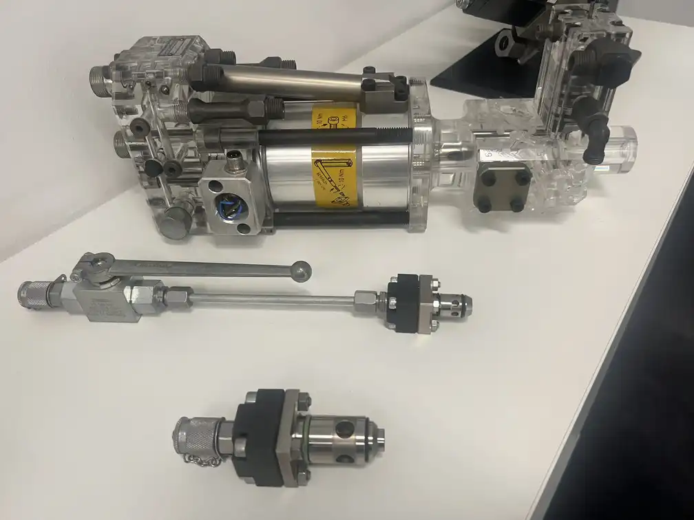 Industrial dosing pumps and machine components